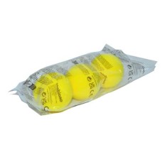 Soft-Tennisballen geel 3 stuk in zak 68mm