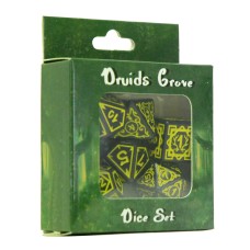 Dobbelstenen Set Druide Zwart/Geel 7 delig. 
* Levertijd onbekend *