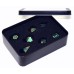 Dobbelst.Set Metaal Romeins Goud/Groen Tin doosje