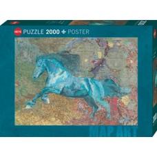 Puzzel Map Horse 2000 st.Heye 30092 NEW Puzzel Map Horse 2000 st.Heye 30092 NEW