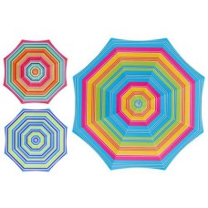 Parasol 180 cm, UV 3 kleuren assorti