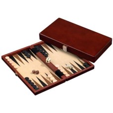 Backgammon 1113 kist bruin 28,5x15,5 cm