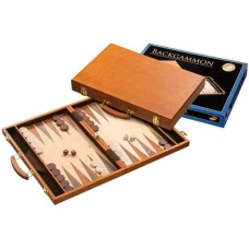 Backgammon 1104 Kof.Br.Hout ingel.46x30cm