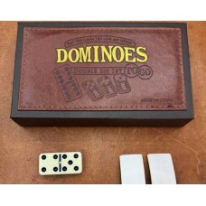 Domino dubbel 6 dik 12 mm. in doos m. PU Domino dubbel 6 dik 12 mm. in doos m. PU