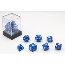 Dobbelstenen Blauw Parelmoer 7 set Brick