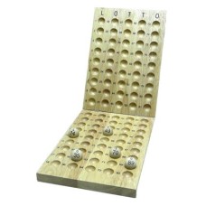 Lotto houten controlebord v.90 ballen 25 mm.