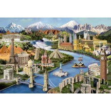 Wooden puzzle World Landmarks L 300